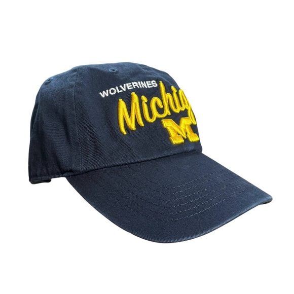 Women's '47 Navy Michigan Wolverines Millie Clean Up Adjustable Hat - Picture 3 of 11